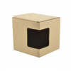 Caja Kraft con ventana para taza 2
