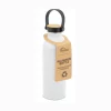 Botella Aluminio Reciclado 550ml con tapon bambu 1