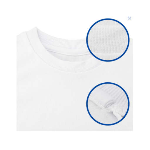 Camiseta poliester niño tacto algodon detalle