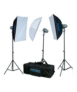 Kit flash estudio Fotima 3x200w FTF-200