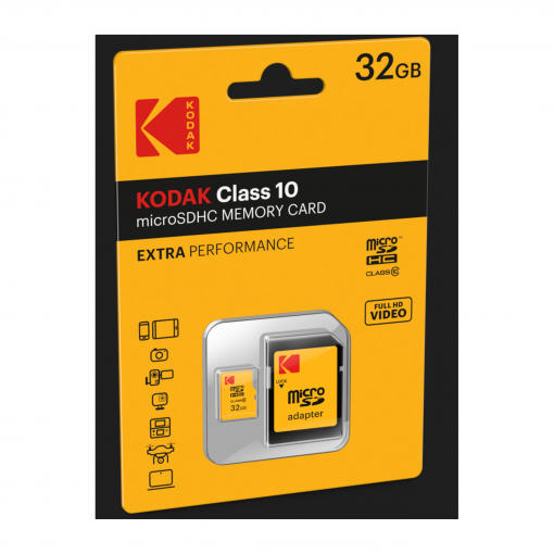 Kodak Tarjeta Memoria Micro SD HC Class 10 32GB